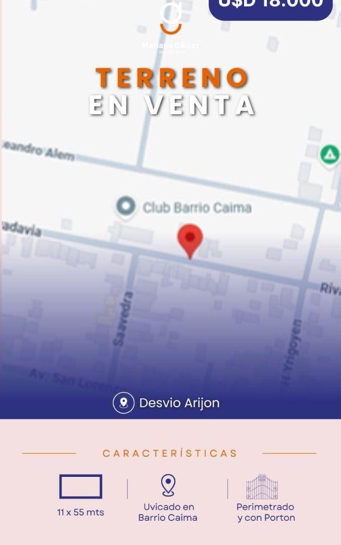 terreno en caima