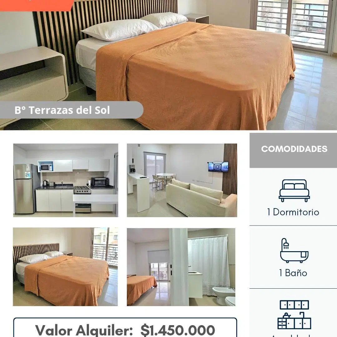 Alquiler departamento 1 Dormitorio en zona Terrazas de Neuquen, Neuquén Capital. 1