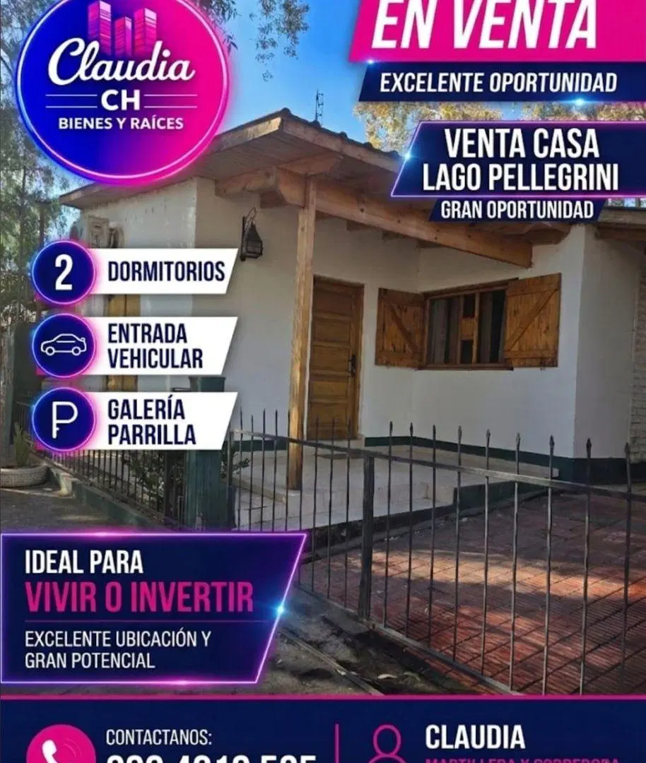 ¡TU REFUGIO EN Lago Pellegrini TE ESTÁ ESPERANDO!
CASA A LA VENTA LISTA PARA DISFRUTAR - 1