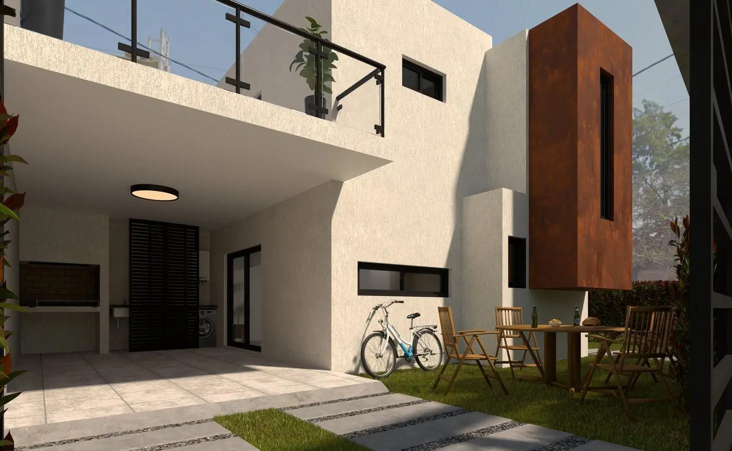 Casa dúplex en venta de dos dormitorios a estrenar en San Lorenzo 5