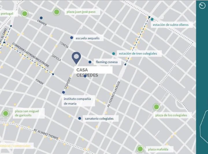 Departamento tipo casa en  Colegiales piso 3 4