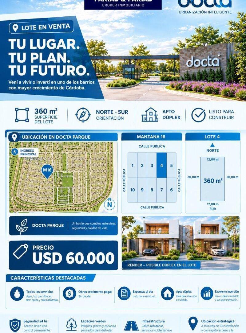 Foto de Vendo Lote en Docta, imagen 3