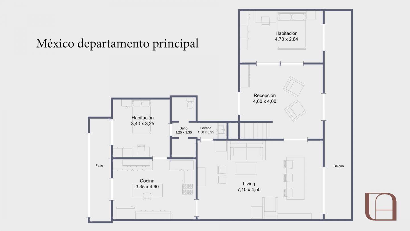Piso tipo PH, 3 departamentos en uno! Pasaje Santamarina.