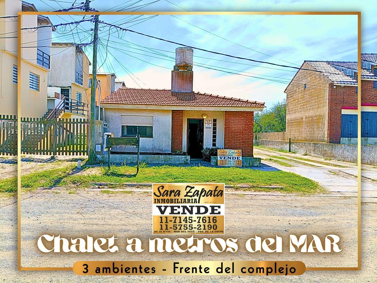 64 29 Chalet a metros del MAR 2 habitaciones 3 ambientes MAR DEL TUYÚ La Costa VENDE Sara Zapata