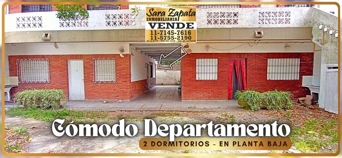 5 1169 DEPARTAMENTO 2 AMBIENTES PLANTA BAJA CENTRO DE SANTA TERESITA VENDE SARA ZAPATA INMOBILIARIA