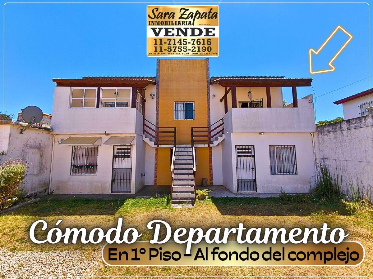 46 533 Departamento 2 Dorm. 3 Ambientes en 1° Piso Santa Teresita La Costa Vende Sara Zapata