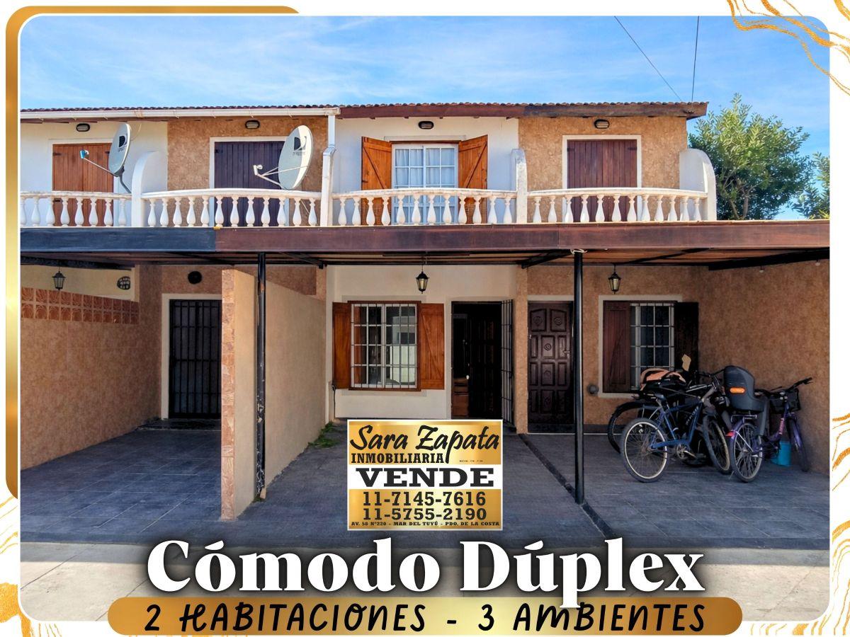 1 6074 Hermoso Dúplex 2 dormitorios 3 amb MAR DEL TUYÚ La Costa VENDE Sara Zapata Inmobiliaria