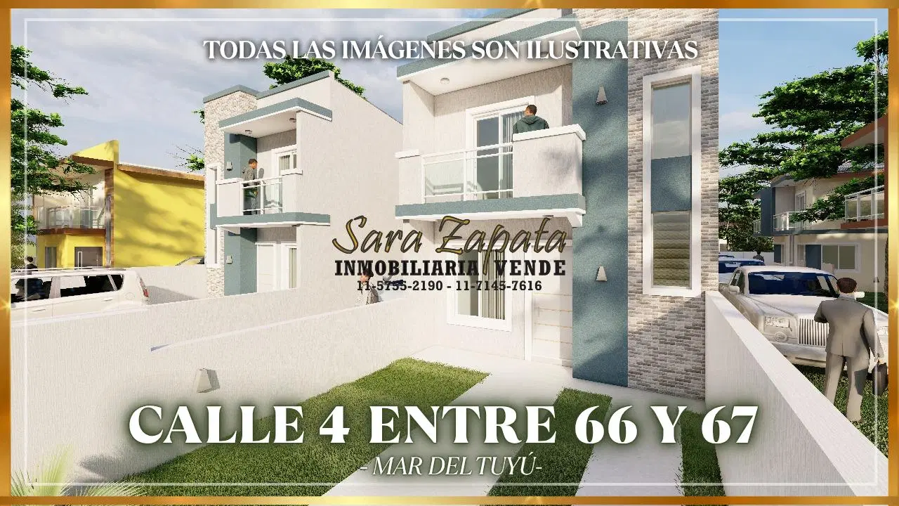 4 6664 DUPLEX SEMI INDEPENDIENTES FRENTE y CHALET fondo VENTA A ESTRENAR MAR DEL TUYÚ SARA ZAPATA 3