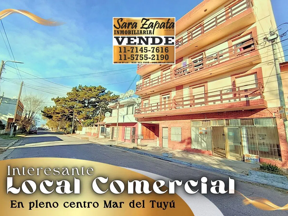 73 270 AMPLIO LOCAL COMERCIAL EN EL CENTRO DE MAR DEL TUYÚ VENDE SARA ZAPATA INMOBILIARIA 1
