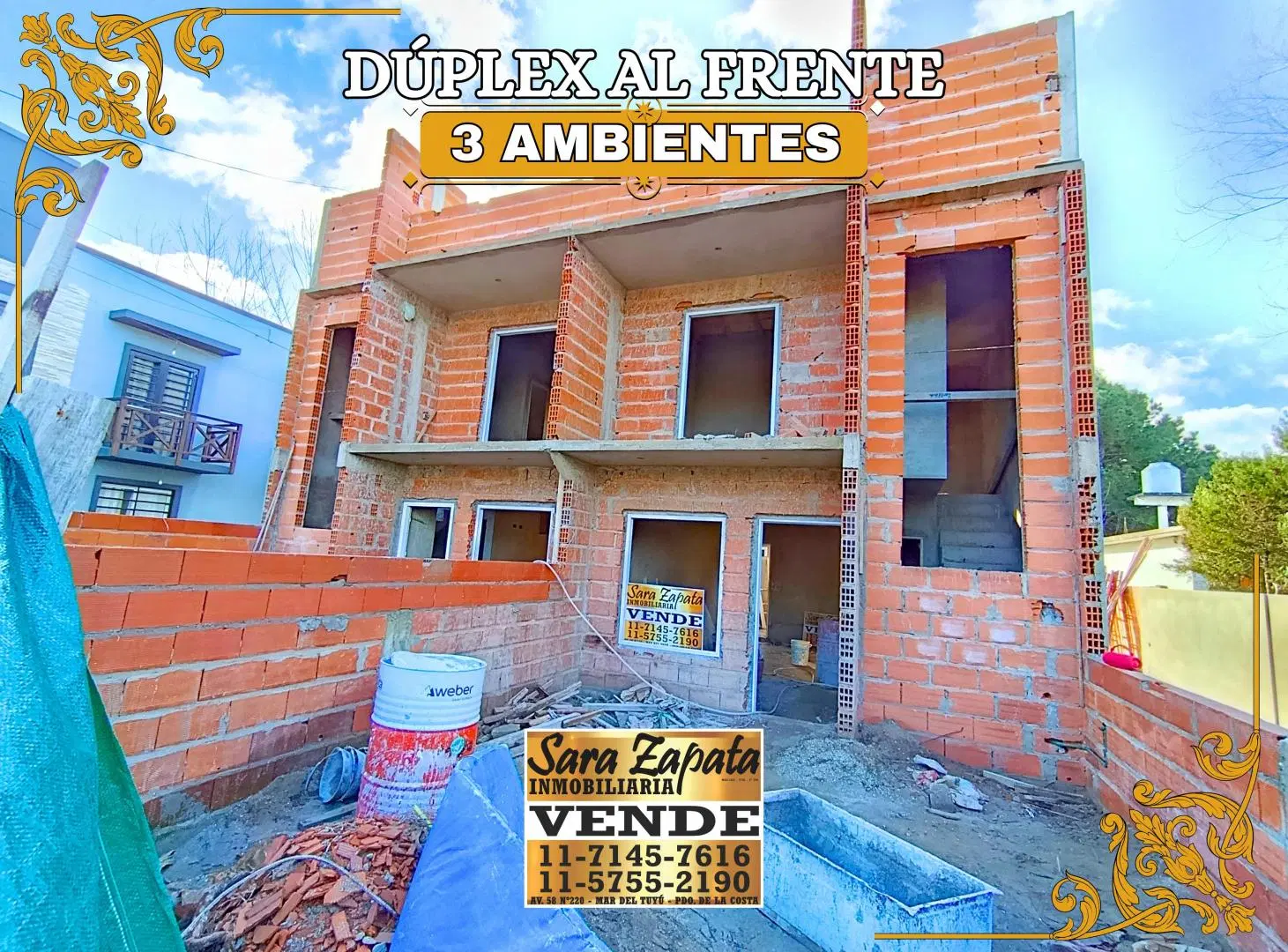 DUPLEX SEMI INDEPENDIENTE 3 AMBIENTES A ESTRENAR MAR DEL TUYÚ VENDE SARA ZAPATA INMOBILIARIA 2