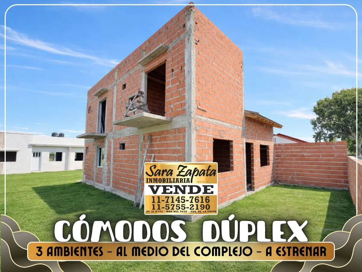 ESPECTACULAR DÚPLEX 3 AMBIENTES A 5 CUADRAS DEL MAR - MAR DEL TUYÚ VENDE SARA ZAPATA INMOBILIRIA 5