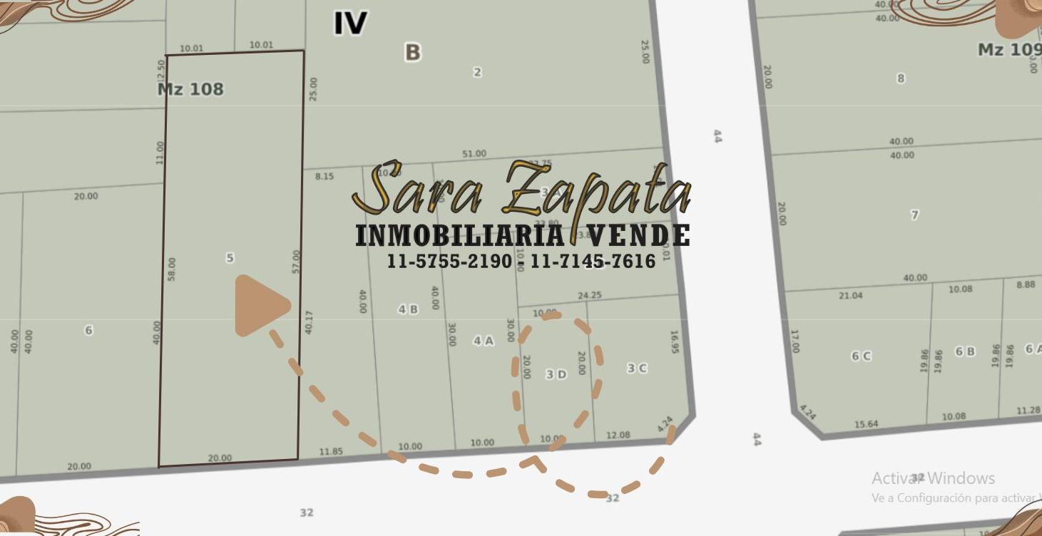 Foto de GRAN LOTE DE TERRENO BALDÍO 20*57,5 SAN CLEMENTE VENDE Sara Zapata, imagen 1