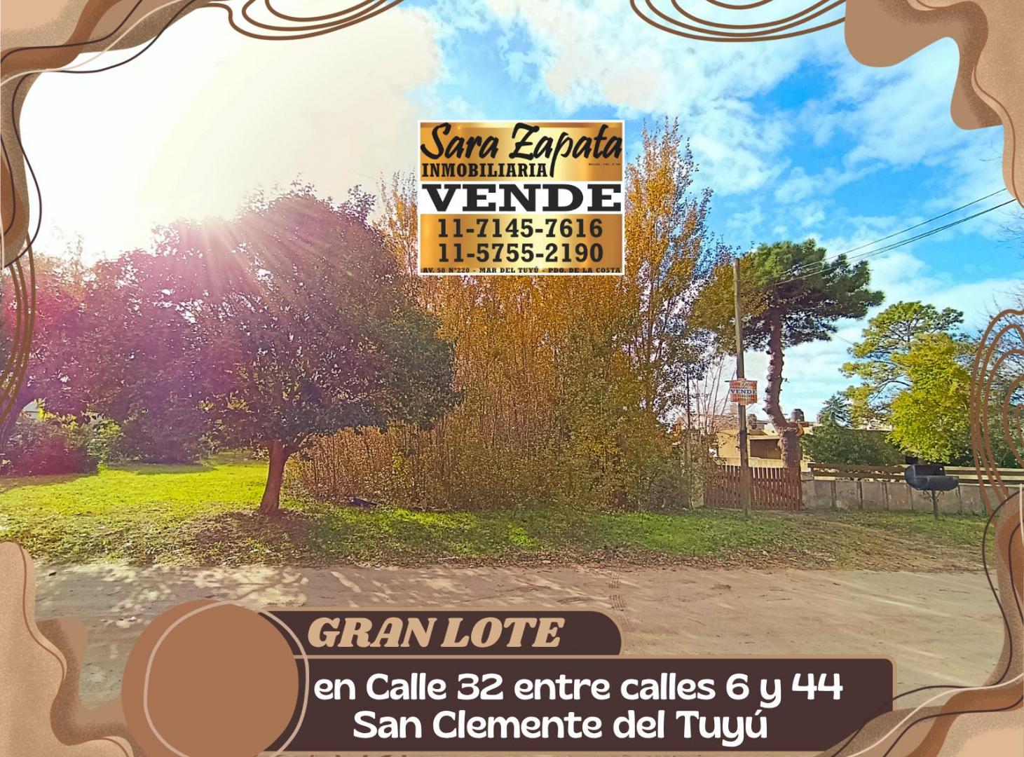 Foto de GRAN LOTE DE TERRENO BALDÍO 20*57,5 SAN CLEMENTE VENDE Sara Zapata, imagen 2