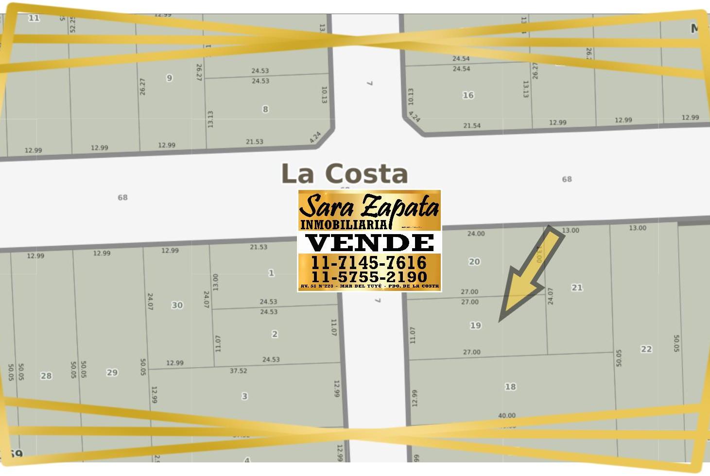 Foto de Excelente LOTE DE TERRENO BALDÍO 11,07*27 MTS VENDE SARA ZAPATA, imagen 2