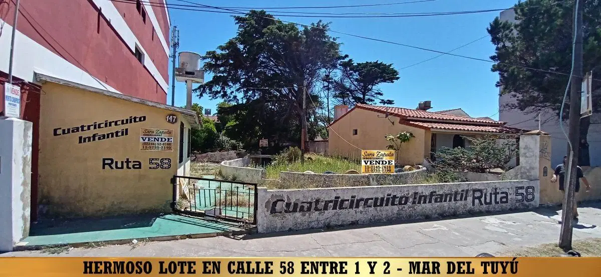 GRAN LOTE DE TERRENO a 1 cuadra del mar 12,50*48,50 GRAN POTENCIAL MAR DEL TUYÚ VENDE SARA ZAPATA 4