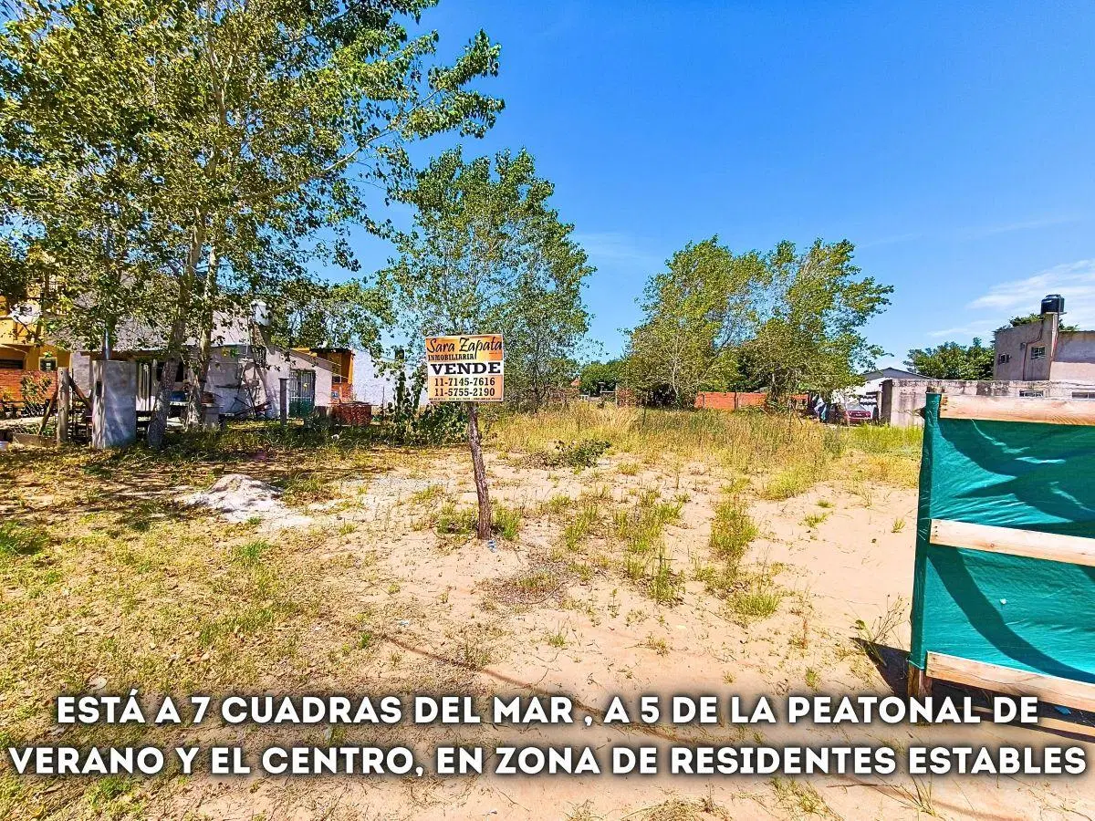 LOTE DE TERRENO BALDÍO 13*24 MAR DEL TUYÚ VENDE SARA ZAPATA Inmobiliaria 4