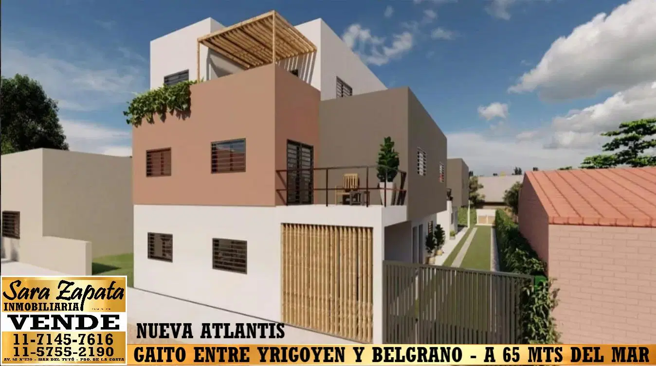 NUEVA ATLANTIS DEPARTAMENTO a mts del mar 2 AMBIENTES A ESTRENAR VENDE SARA ZAPATA Inmobiliaria 2