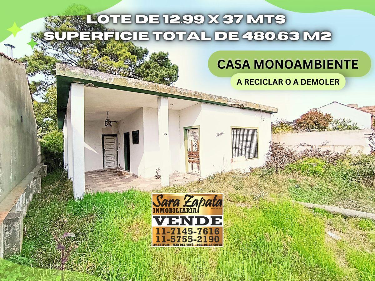 Foto de CASA A RECICLAR EN LOTE PROPIO ZONA COMERCIAL MAR DEL TUYÚ VENDE SARA, imagen 1