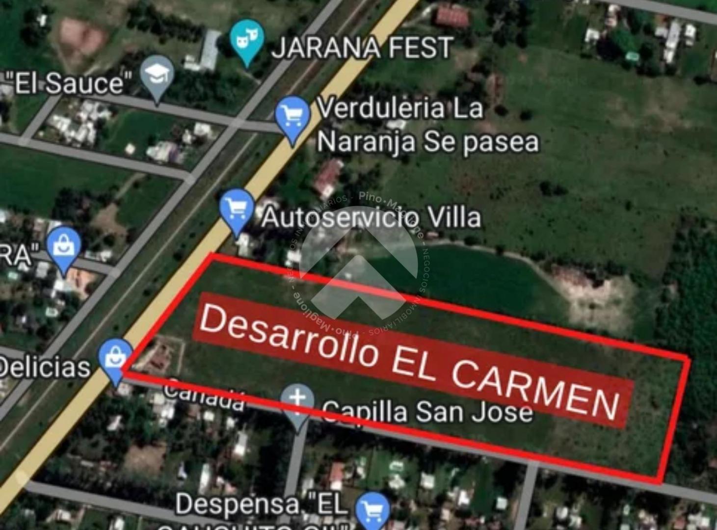 LOTE DE 300 M2 - EN  "EL CARMEN" - SAUCE VIEJO