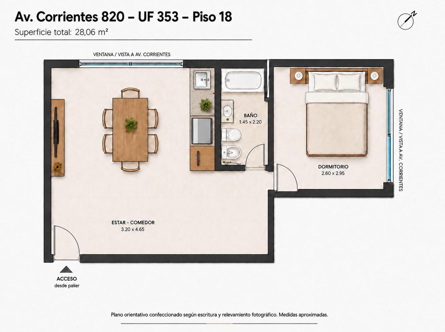 Foto de Departamento Venta Dos ambientes San Nicolas piso alto, imagen 5