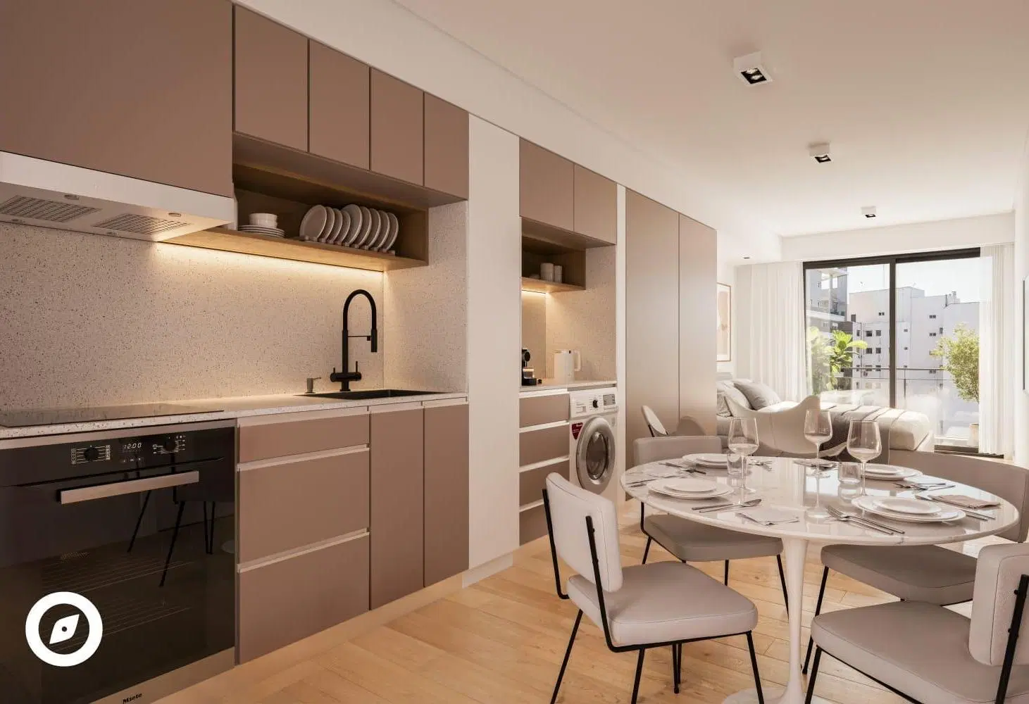 Venta de dos ambientes EN CONSTRUCCIÓN con balcón terraza en Nuñez 3