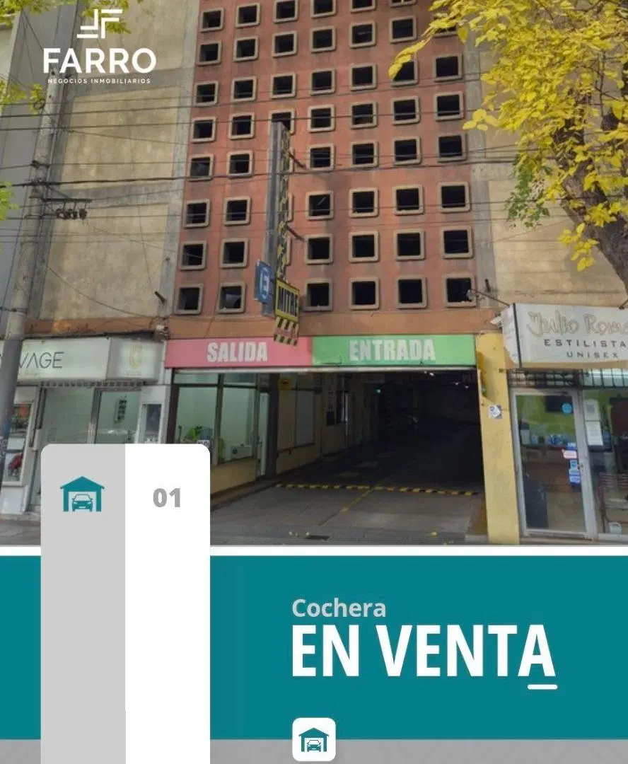 COMODÍSIMA COCHERA EN VENTA- MITRE Y LAS HERAS- CIUDAD 1