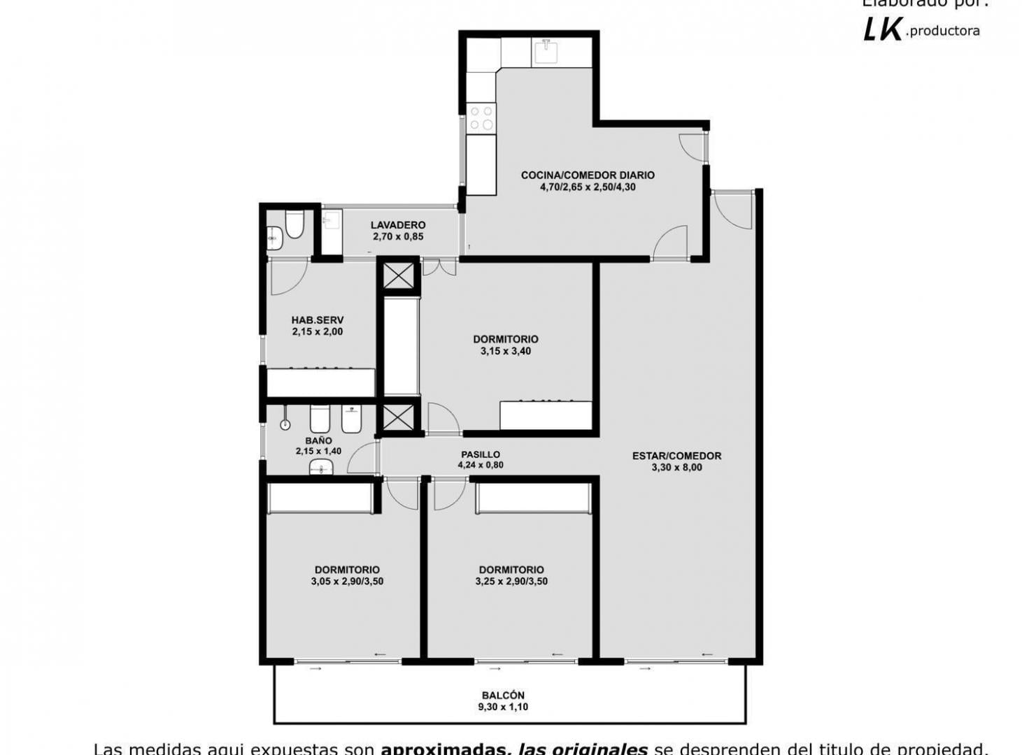 Foto de Venta departamento de 4 ambientes con dependencia en Flores, imagen 5