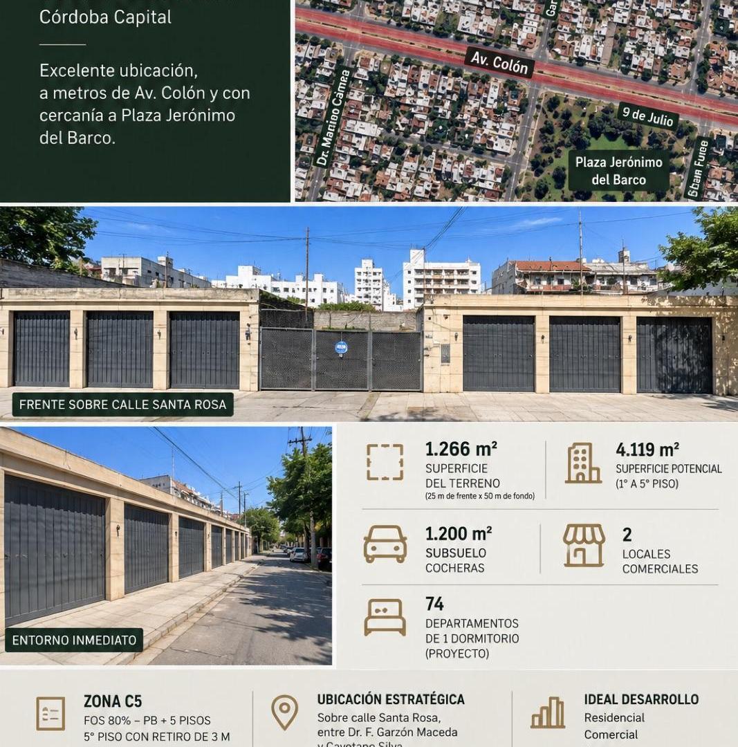 Foto de VENTA LOTE 1.266 M² – SANTA ROSA 2865– ALBERDI – POTENCIAL DE DESARROLLO, imagen 2