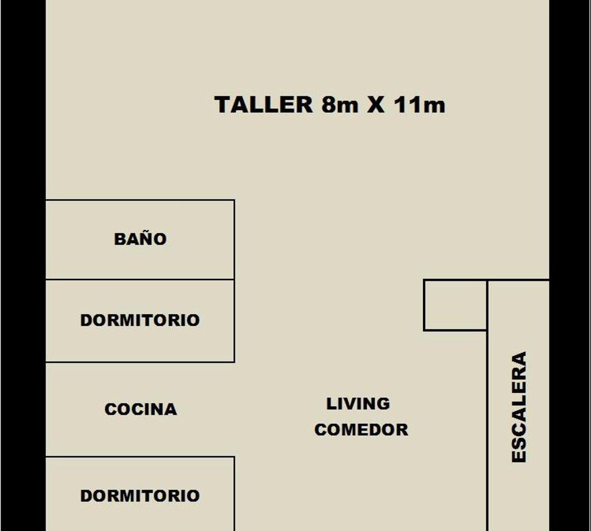 CASA con TALLER. Con servicios incluidos