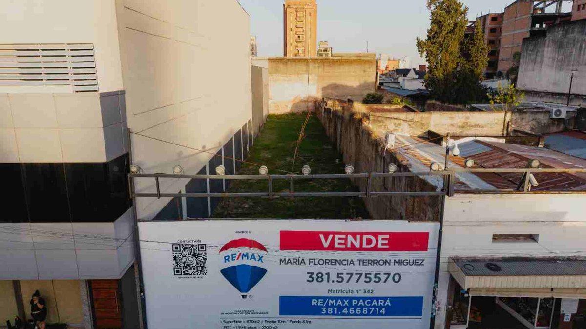 VENTA LOTE LIMPIO 670m2 PEATONAL CASA HISTORICA