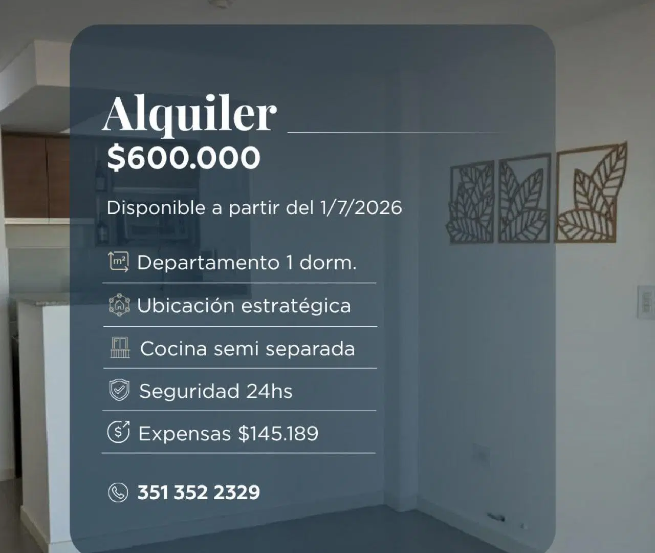CIUDAD GAMA - Av. Colón - Departamento en Piso Alto en Alquiler 1
