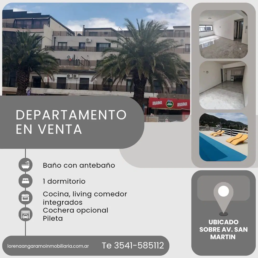 departamento sobre Av. San Martin 5