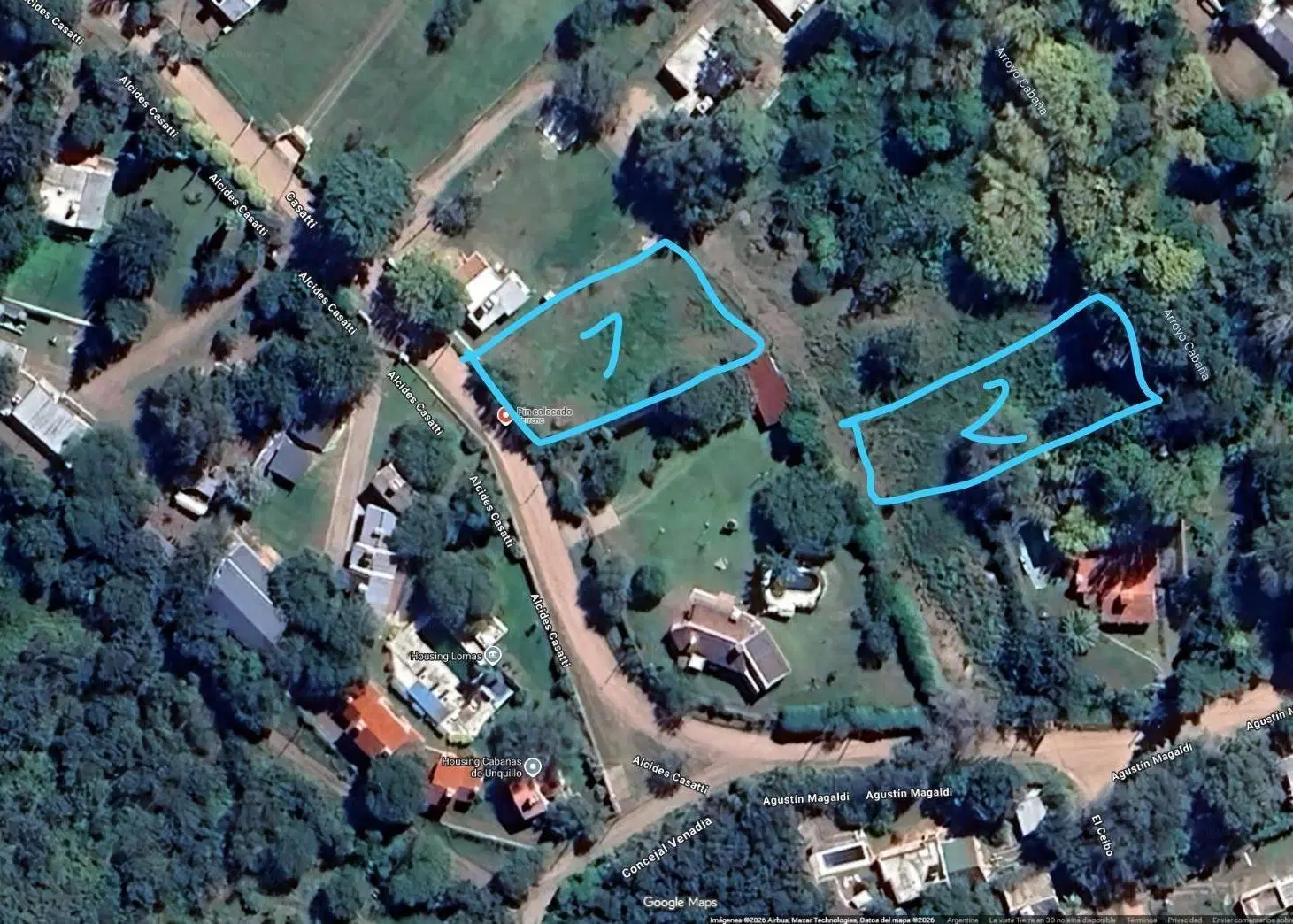 VENTA DE 2 LOTES EN UNQUILLO C/ESCRITURA 3