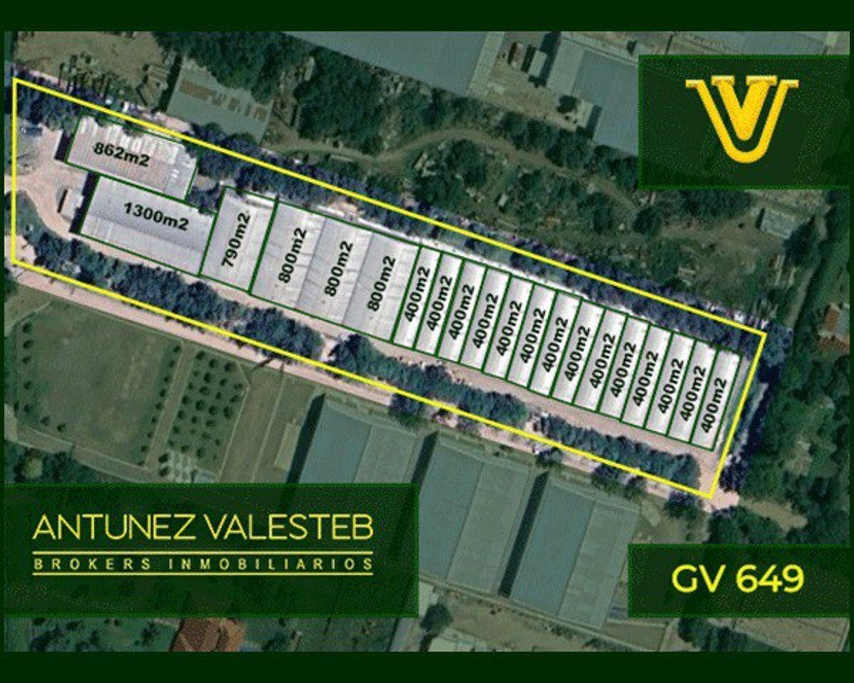 VENDO complejo de galpones en predio cerrado 18.659m2 (GV 649)