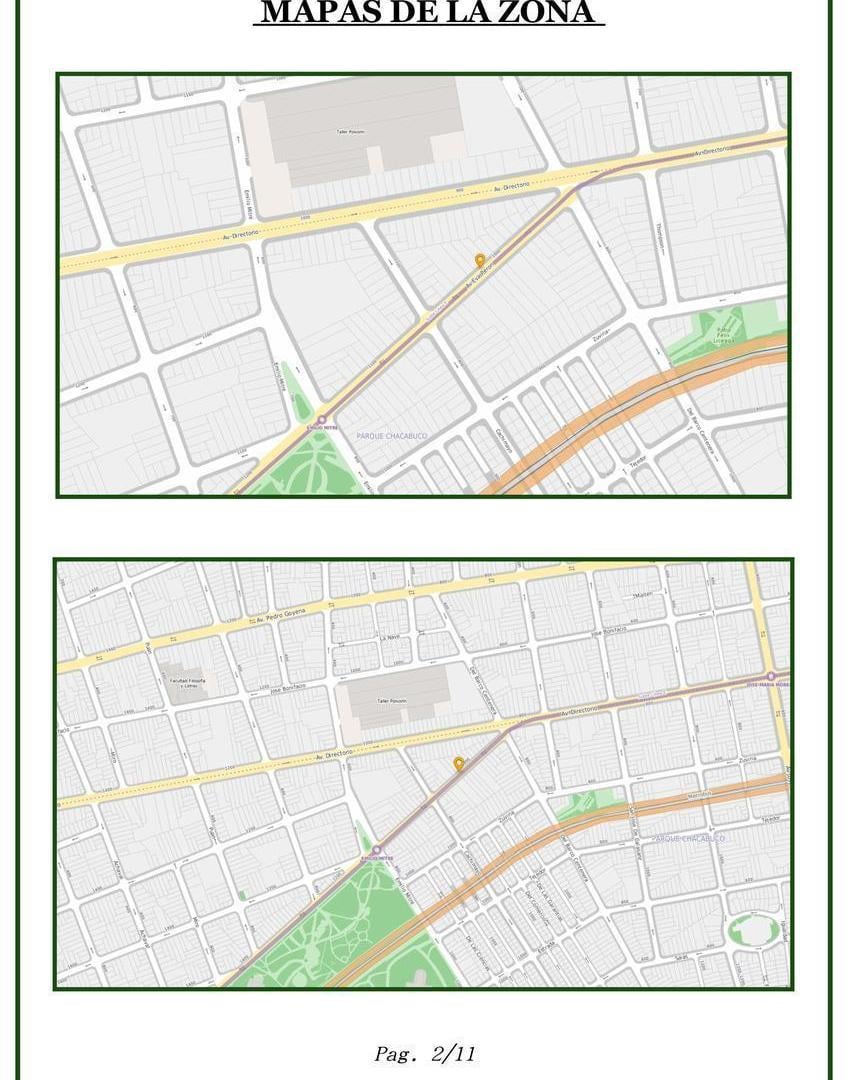 Excelente Terreno a 150 metros del Parque Chacabuco