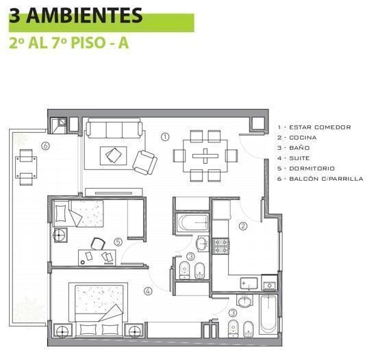 VENTA DEPARTAMENTO VILLA DEL PARQUE A ESTRENAR