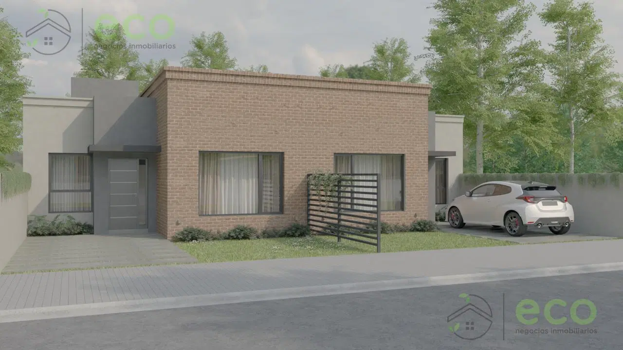 VENTA/ moderna Casa en desarrollo, 2 dormitorios. 4