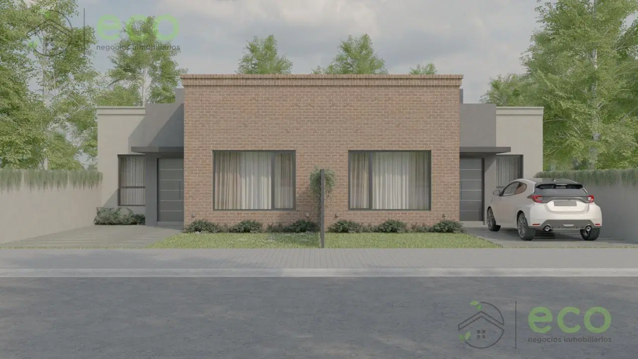 VENTA/ moderna Casa en desarrollo, 2 dormitorios. 3