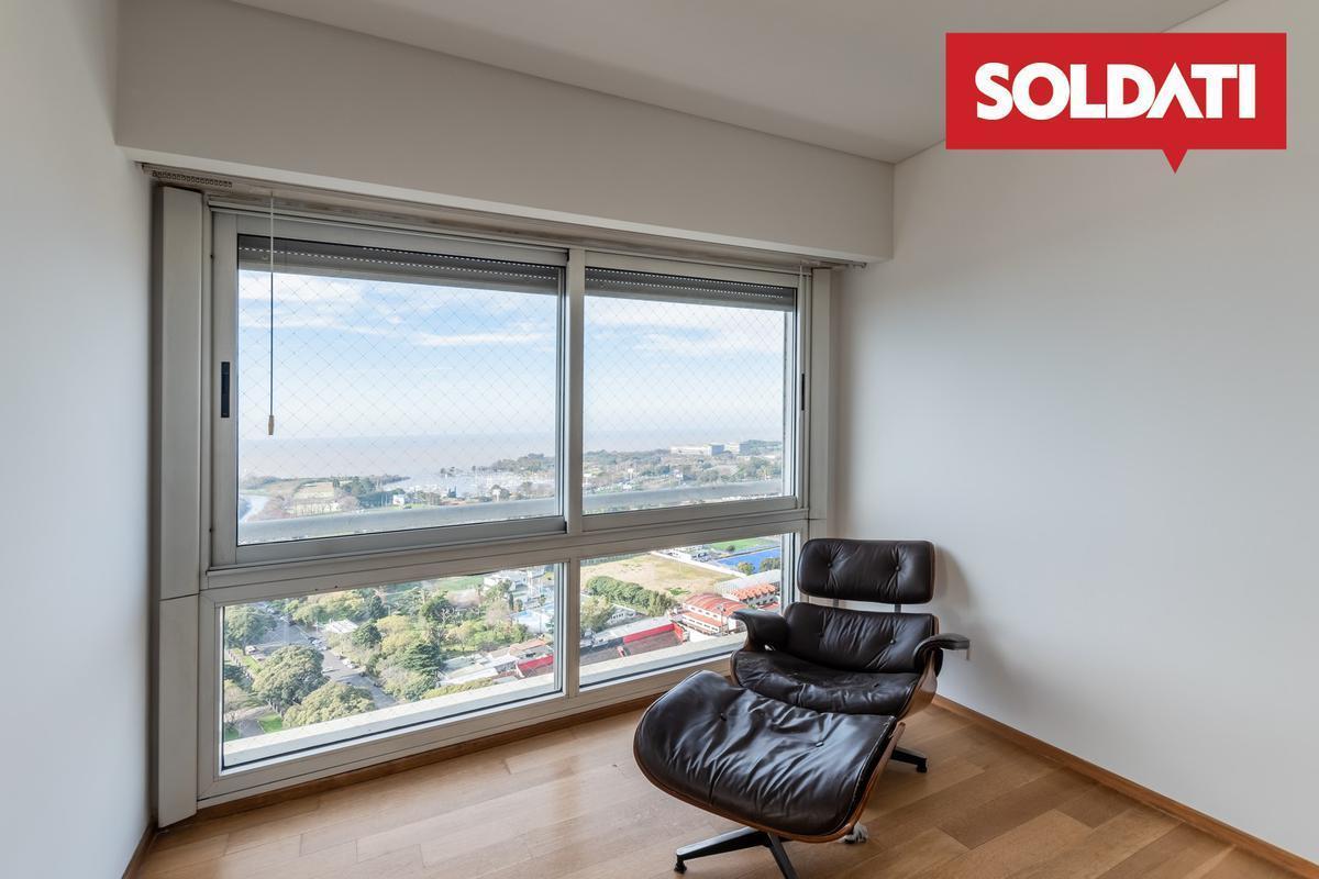 Torre Centennial Piso Alto - 3 Dorm. y Dep. en Venta - con Renta - 2 Cocheras - Nuñez 1