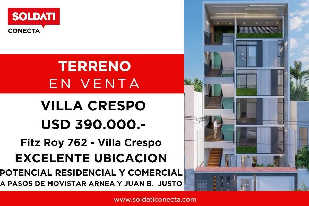 Terreno en venta-Villa Crespo-Deposito- Fabrica-Showrrom-Oficina