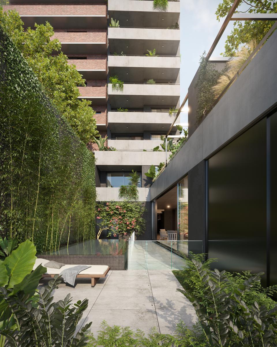 2 Ambientes en Piso 12 con Terraza en Las Cañitas - Venta