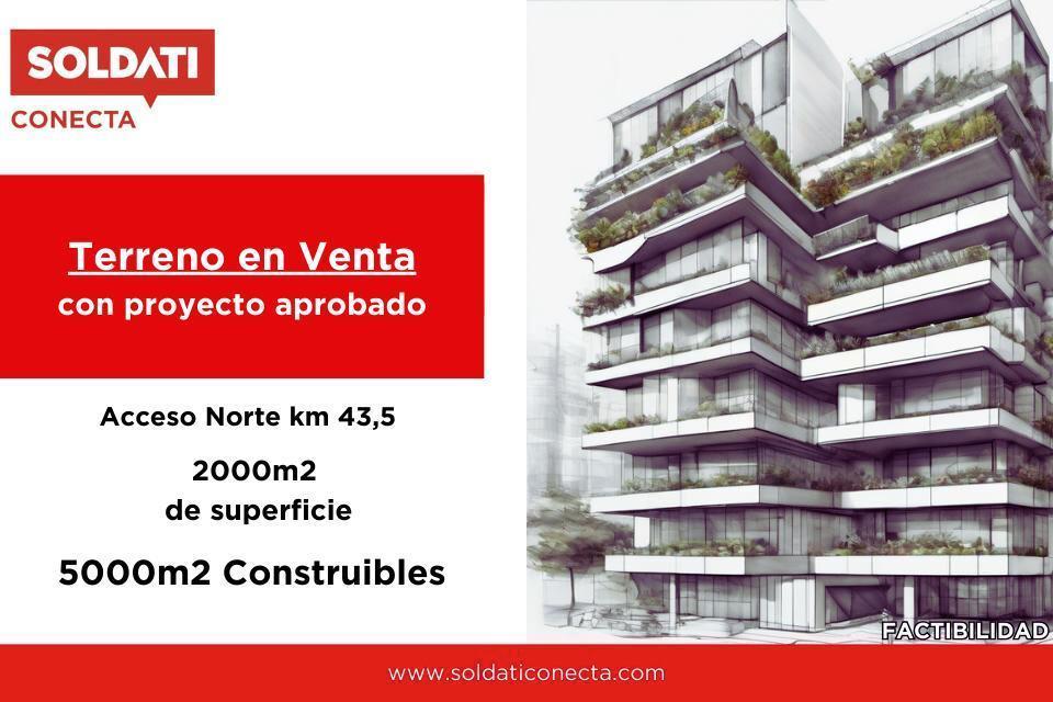 Fracción de Terreno en Venta - Proyecto Aprobado sobre Acceso Norte - Pilar