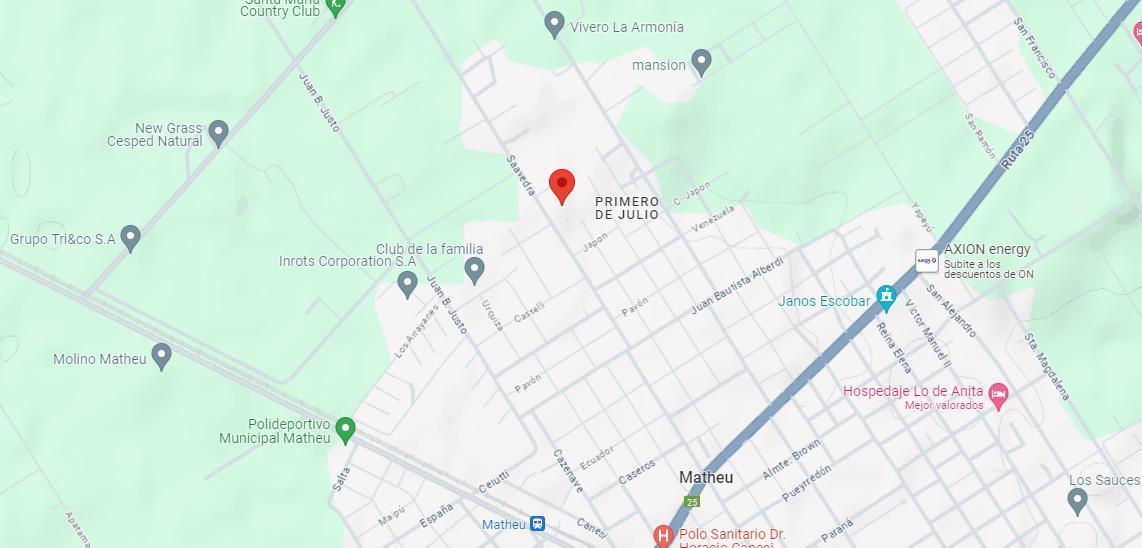 Venta terreno en Matheu, Escobar