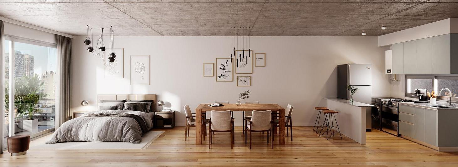 Departamento  Venta - en construcción, Monoambiente divisible en Nuñez, con terraza y pileta.