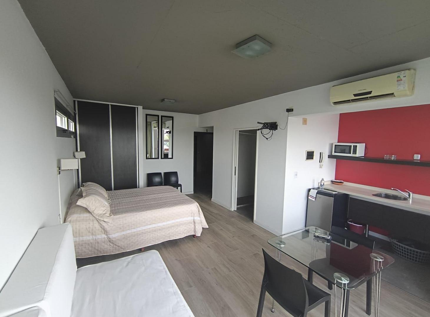 Departamento monoambiente con pileta, sauna y baulera en Palermo