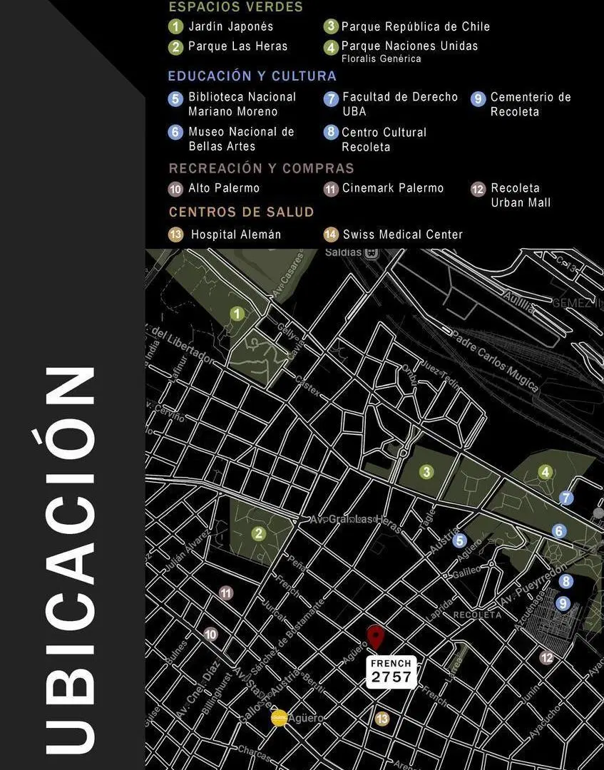 Depto 1 Ambientes en Venta - Recoleta 3
