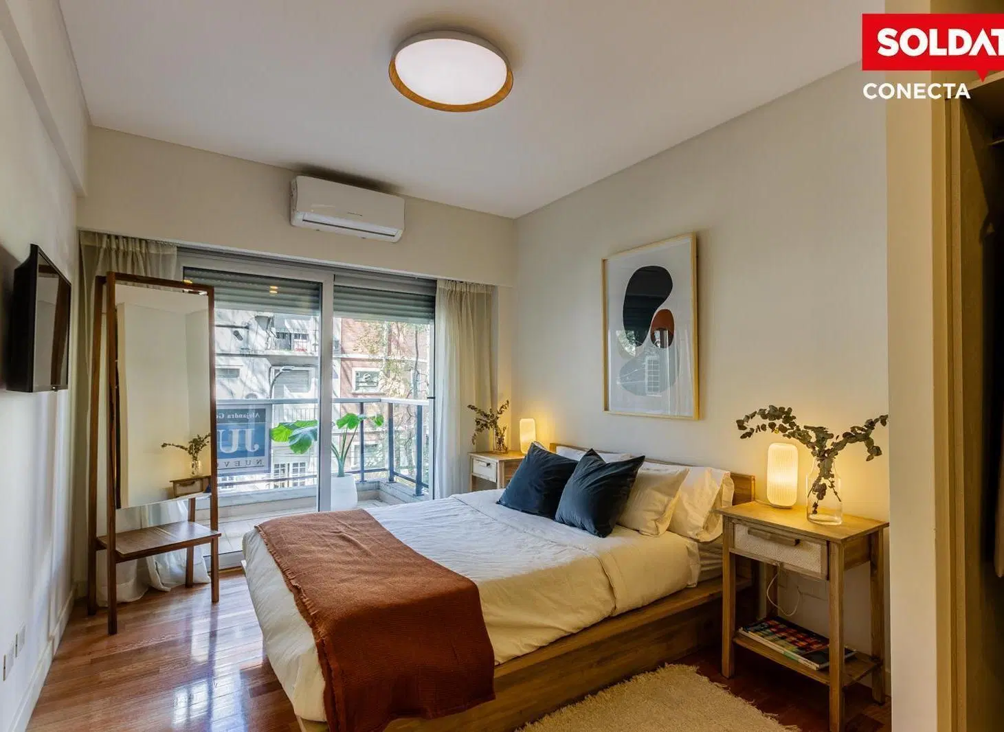 Departamento en  venta de 4 ambientes piso 7 frente con balcón y cochera cubierta en Caballito 8
