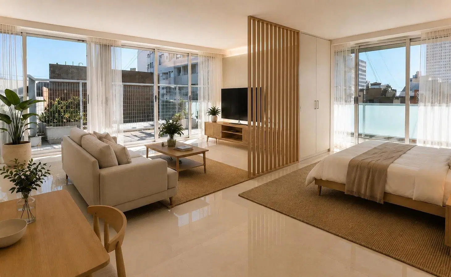 Departamento de un ambiente amplio divisible hasta 3 ambientes con terraza y amenities- Retiro 3