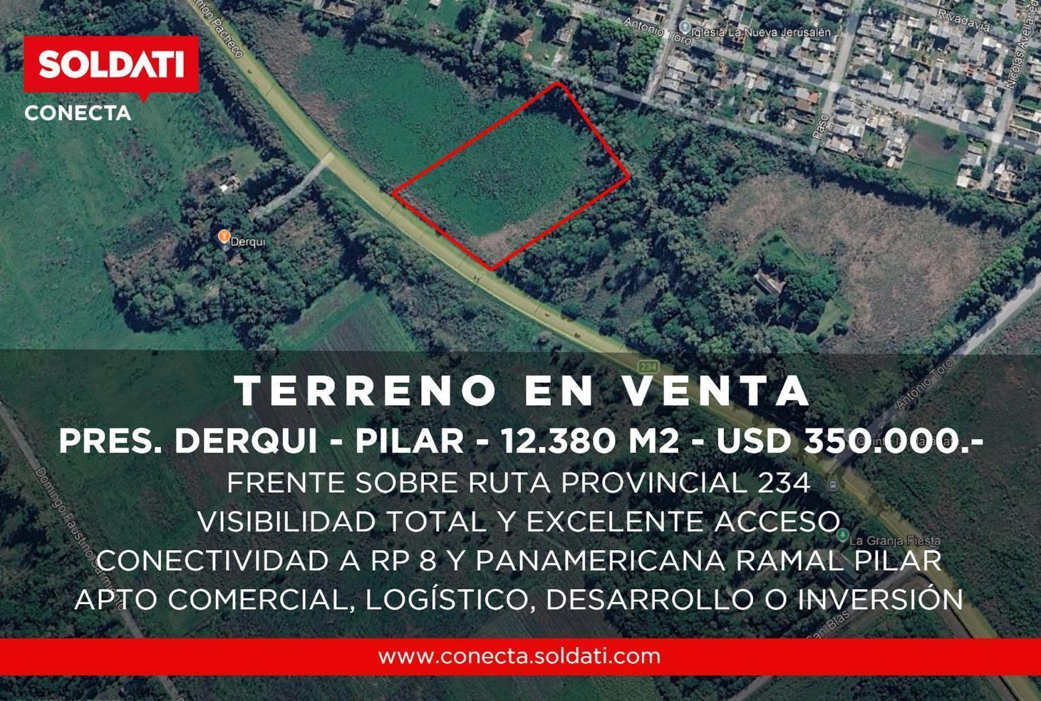 Foto de Macrolote de 12.380 m2 sobre Ruta 234 en Presidente Derqui, imagen 3