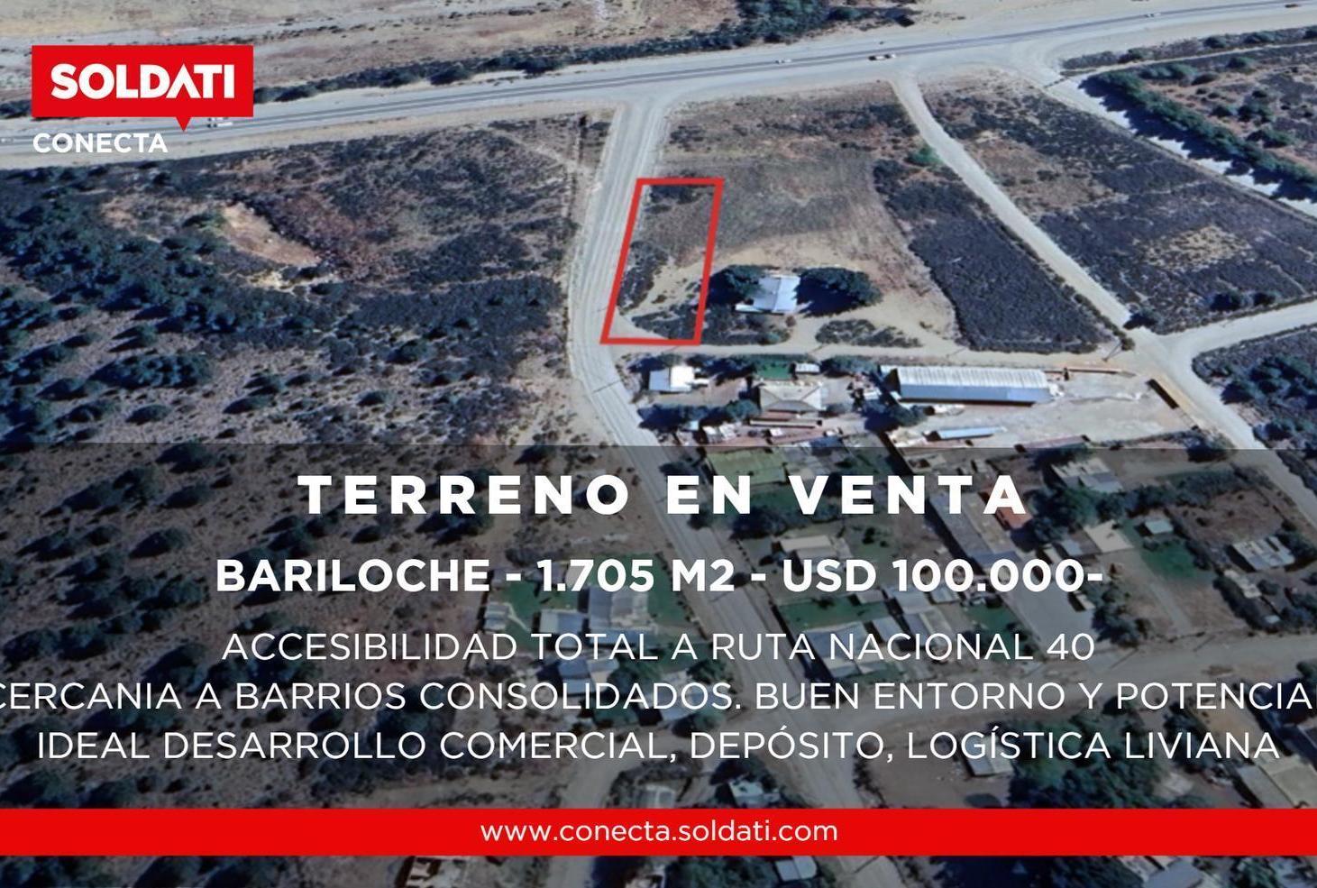 Foto de Venta Terreno de 1.705 m² con Salida Directa a Ruta 40 – Bariloche, imagen 1